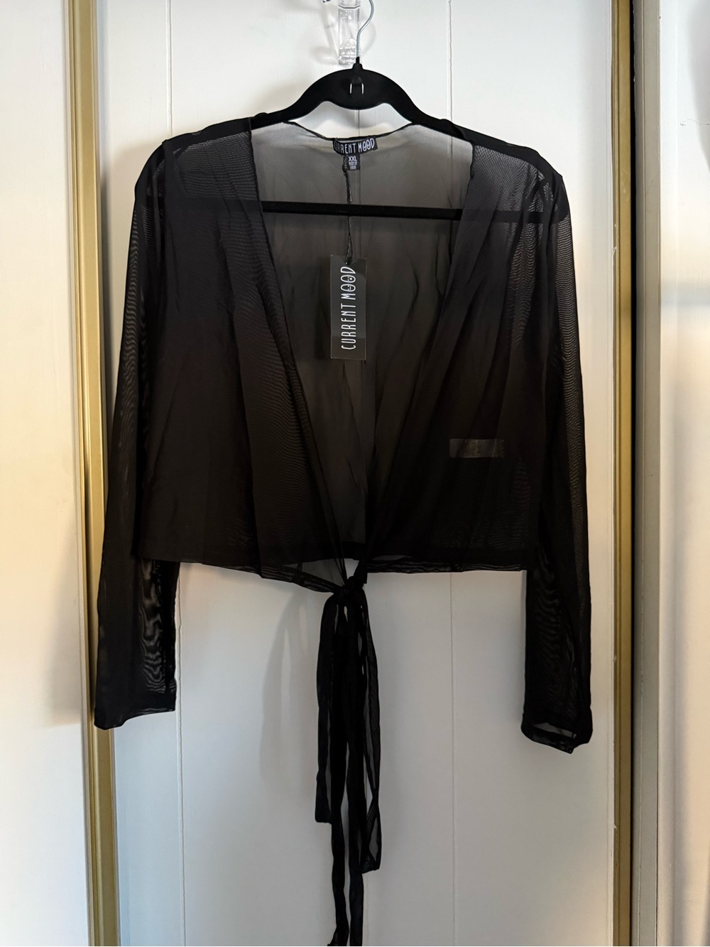 🆕 Current Mood Mesh Tie Front Bolero size XXL
